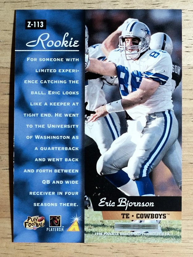 1996 Zenith #113 Eric Bjornson