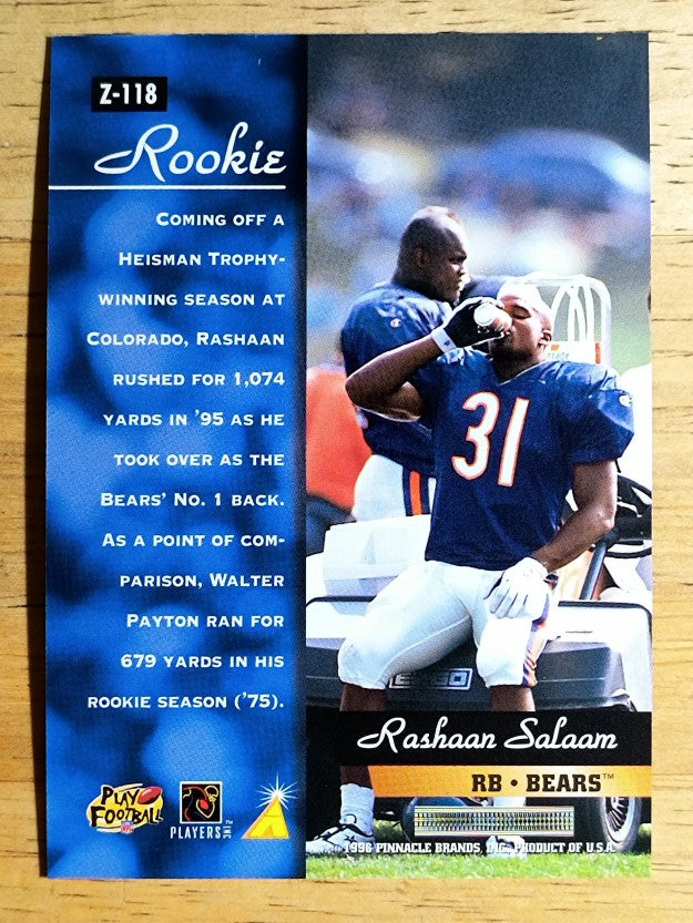 1996 Zenith #118 Rashaan Salaam