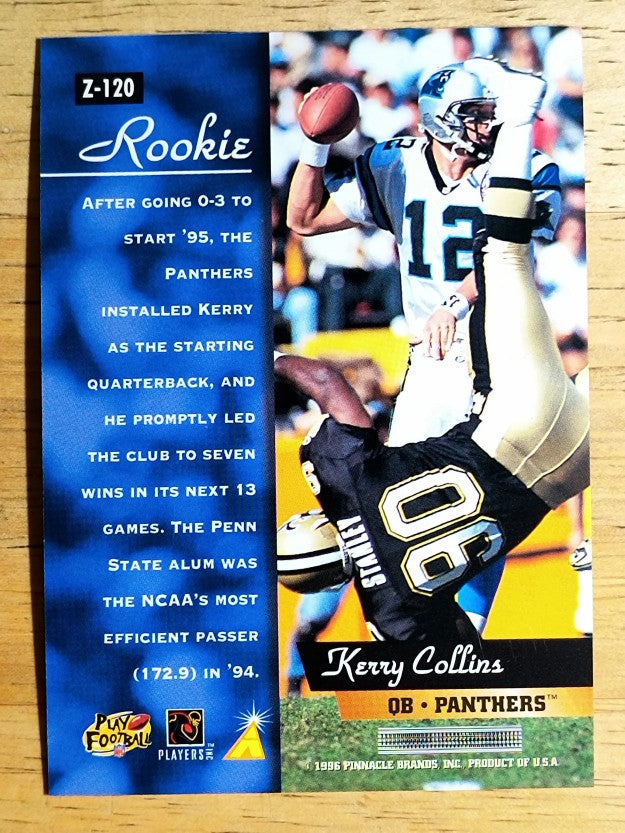 1996 Zenith #120 Kerry Collins
