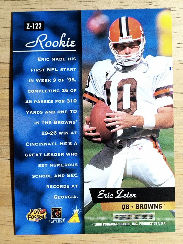 1996 Zenith #122 Eric Zeier