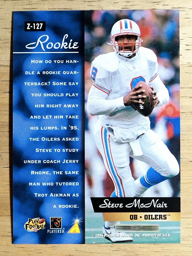 1996 Zenith #127 Steve McNair