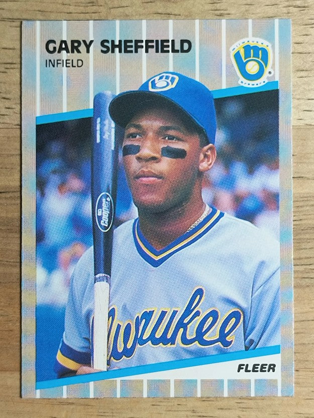 1989 Fleer #196 Gary Sheffield RC