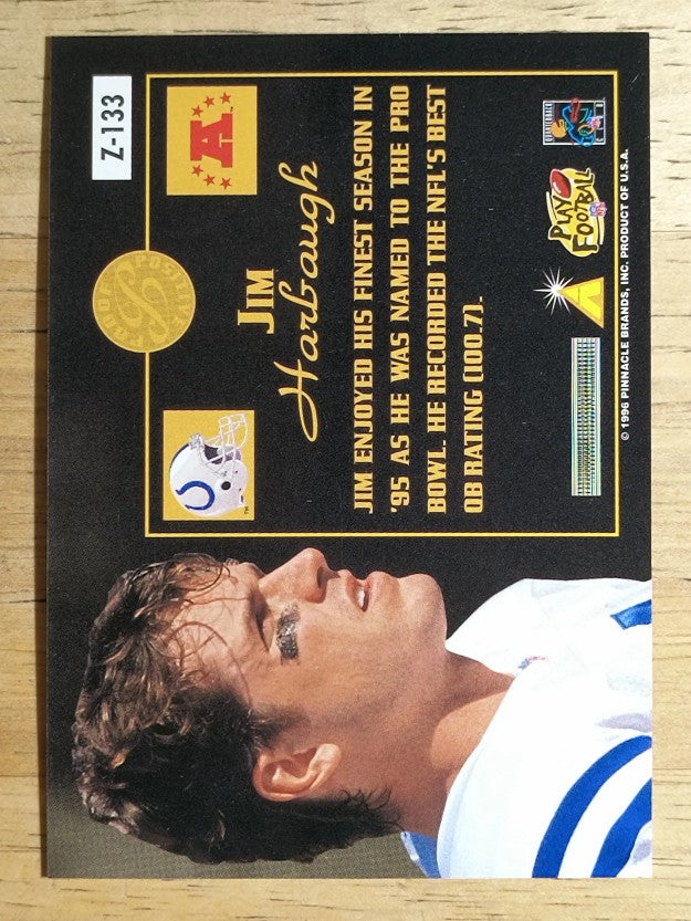 1996 Zenith #133 Jim Harbaugh PP