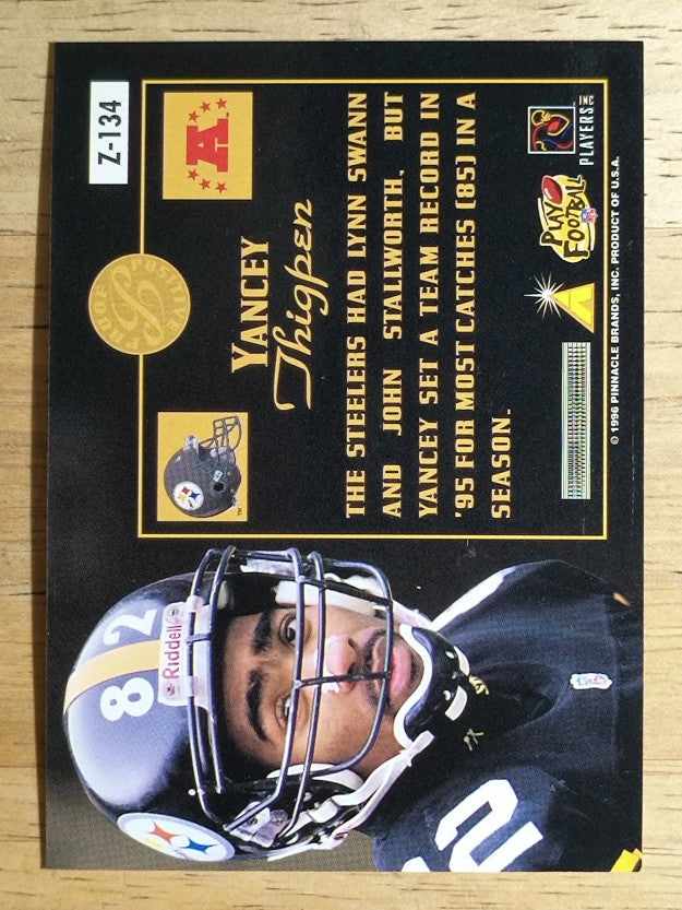 1996 Zenith #134 Yancey Thigpen PP