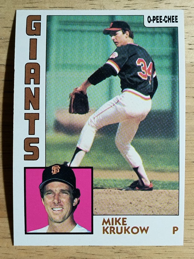 1984 O-Pee-Chee #37 Mike Krukow