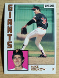 1984 O-Pee-Chee #37 Mike Krukow