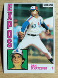 1984 O-Pee-Chee #57 Dan Schatzeder
