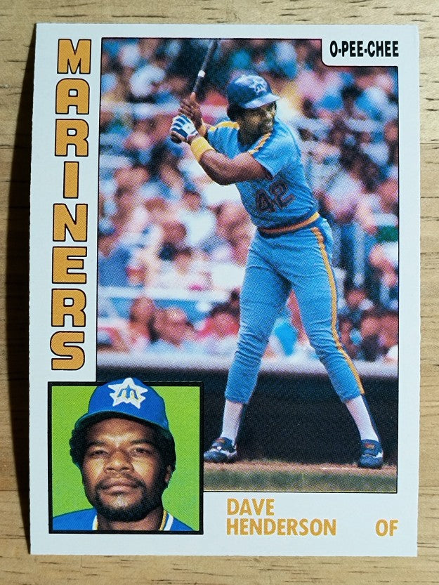 1984 O-Pee-Chee #154 Dave Henderson