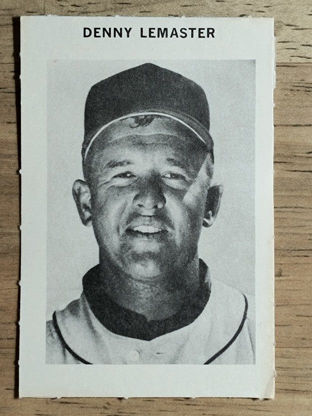 1969 Milton Bradley #NNO Denny Lemaster (EX)
