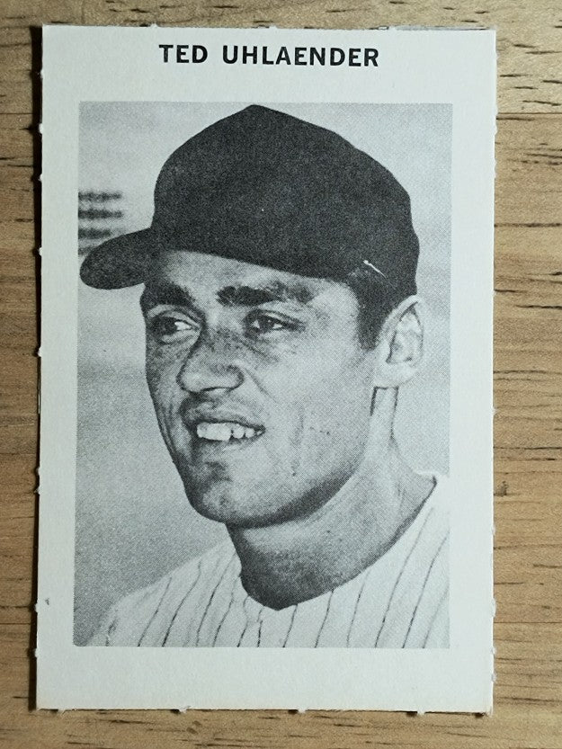 1969 Milton Bradley #NNO Ted Uhlaender (EXMT)