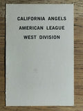 1969 Milton Bradley Team Cards #NNO California Angels (VG)