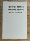 1969 Milton Bradley Team Cards #NNO Houston Astros (NM)
