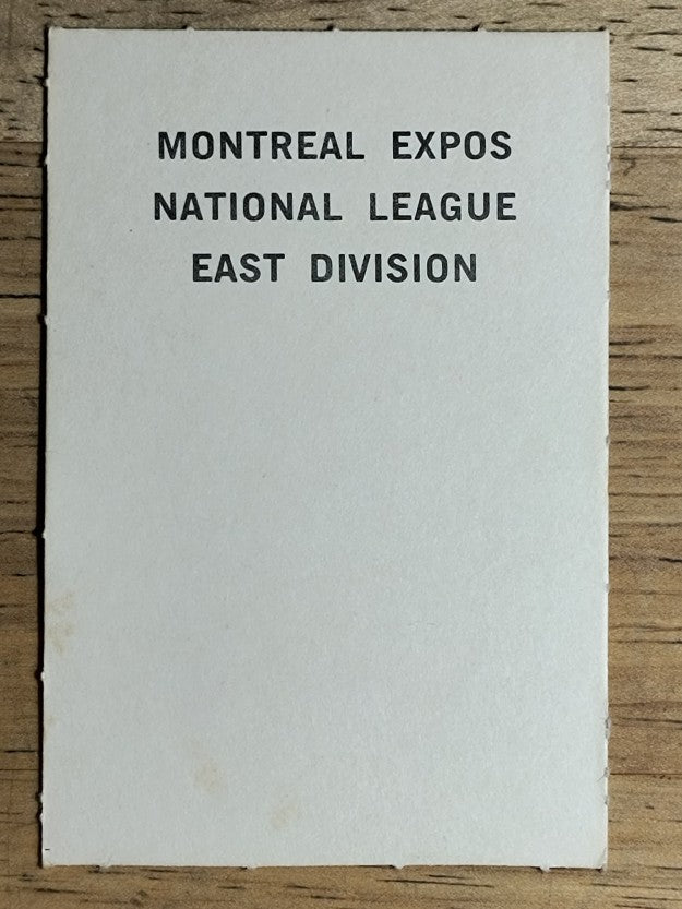 1969 Milton Bradley Team Cards #NNO Montreal Expos (EXMT)
