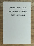 1969 Milton Bradley Team Cards #NNO Philadelphia Phillies (EXMT)
