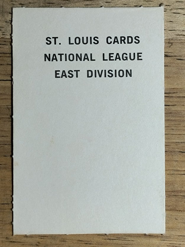 1969 Milton Bradley Team Cards #NNO St. Louis Cardinals (NM)