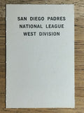 1969 Milton Bradley Team Cards #NNO San Diego Padres (NM)