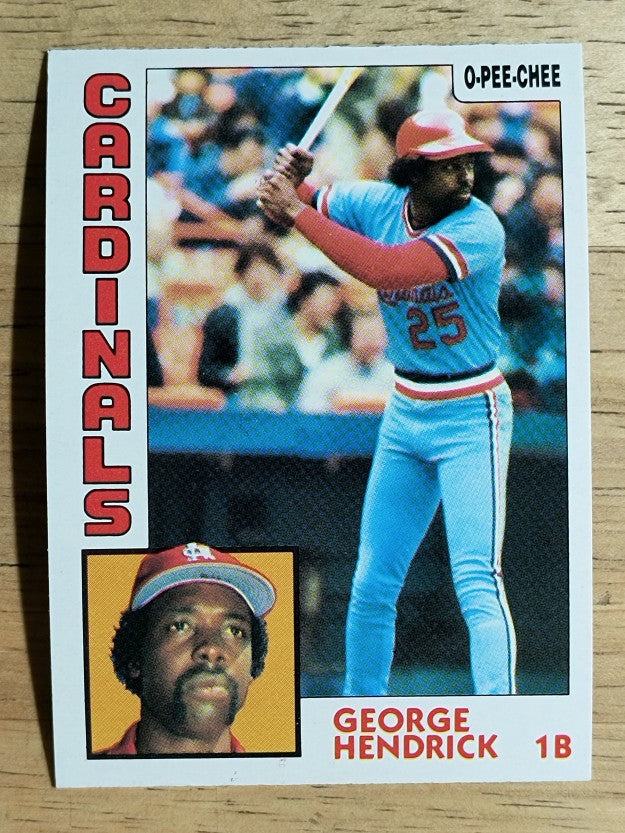1984 O-Pee-Chee #163 George Hendrick