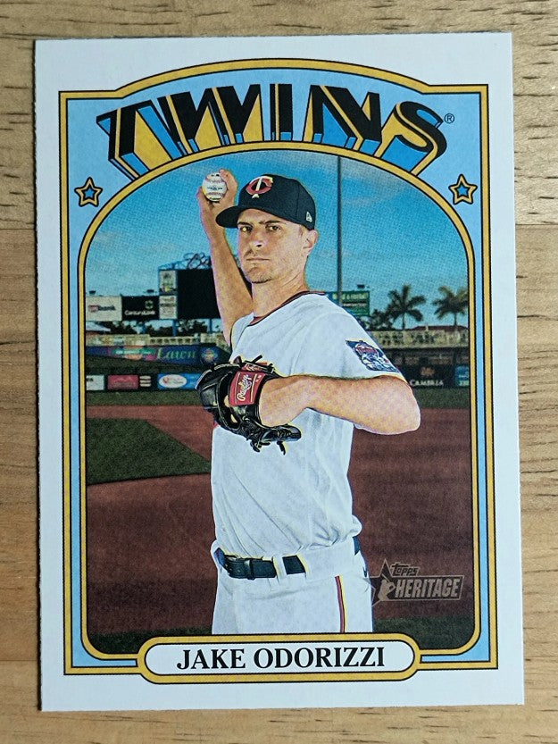 2021 Topps Heritage #351 Jake Odorizzi