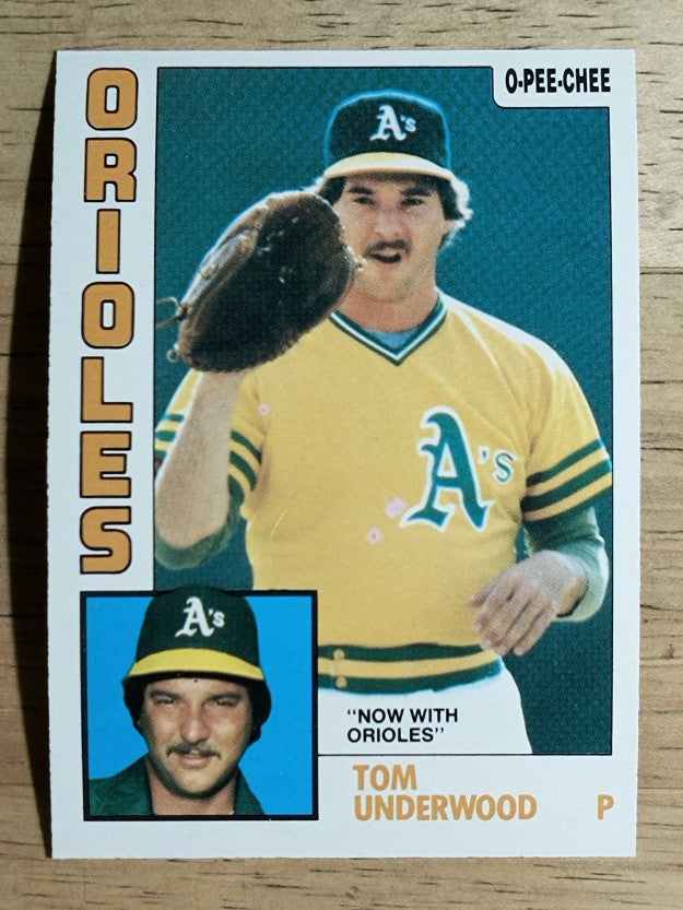 1984 O-Pee-Chee #293 Tom Underwood