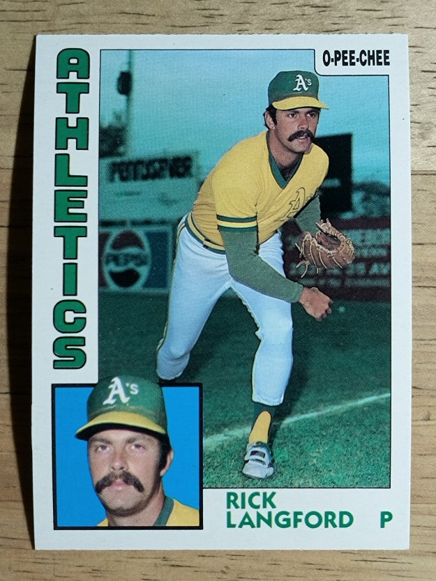 1984 O-Pee-Chee #304 Rick Langford