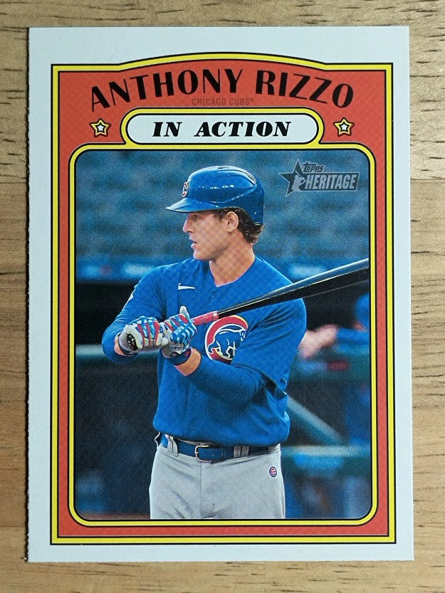 2021 Topps Heritage #176 Anthony Rizzo IA