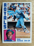 1984 O-Pee-Chee #340 Hal McRae