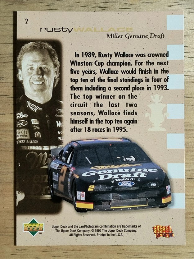 1995 SP #2 Rusty Wallace CC