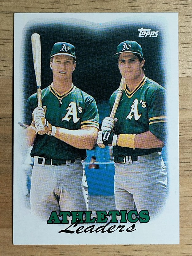 1988 Topps #759 Mark McGwire/Jose Canseco TL