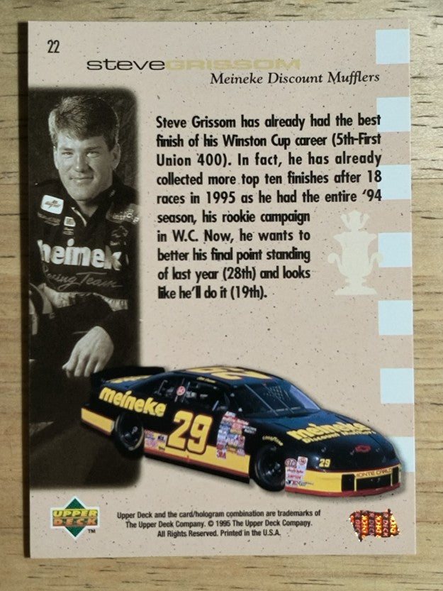 1995 SP #22 Steve Grissom CC