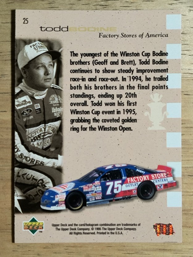 1995 SP #25 Todd Bodine CC