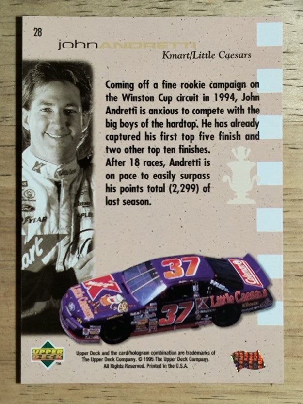 1995 SP #28 John Andretti CC