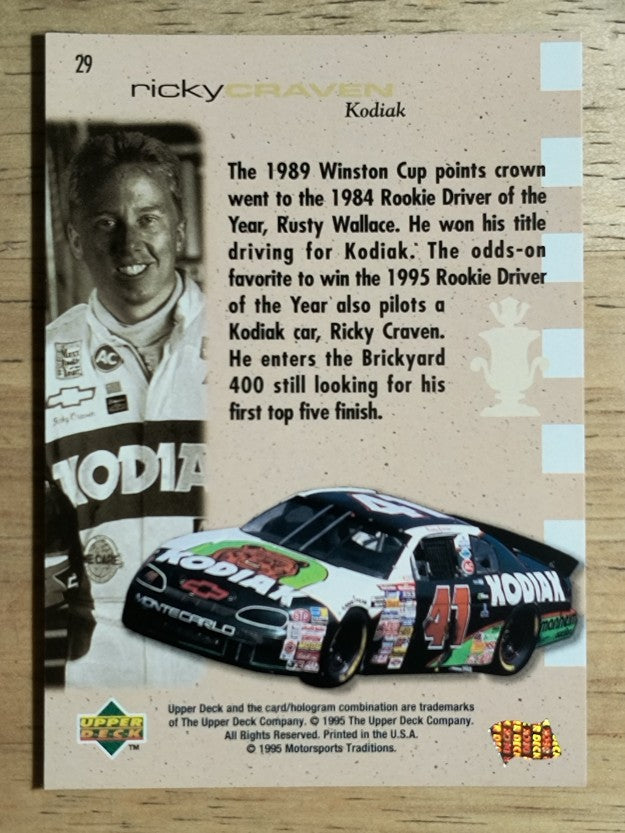 1995 SP #29 Ricky Craven CC