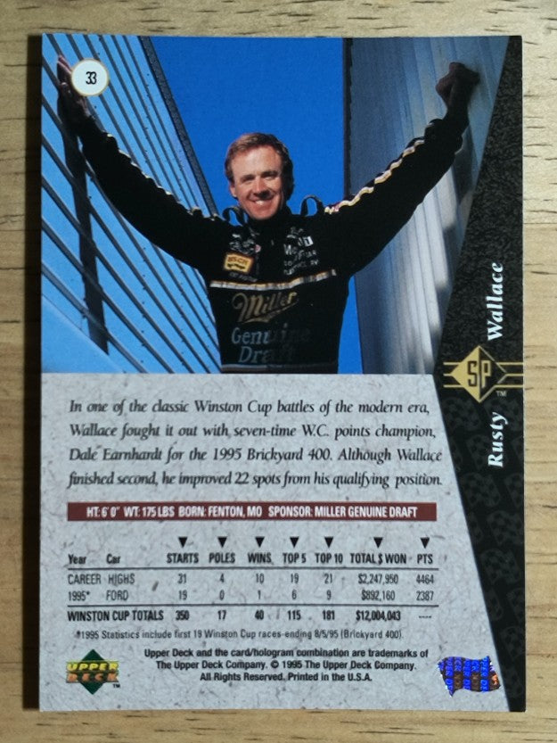 1995 SP #33 Rusty Wallace