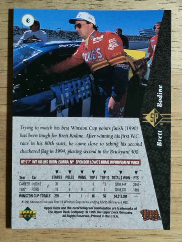 1995 SP #43 Brett Bodine