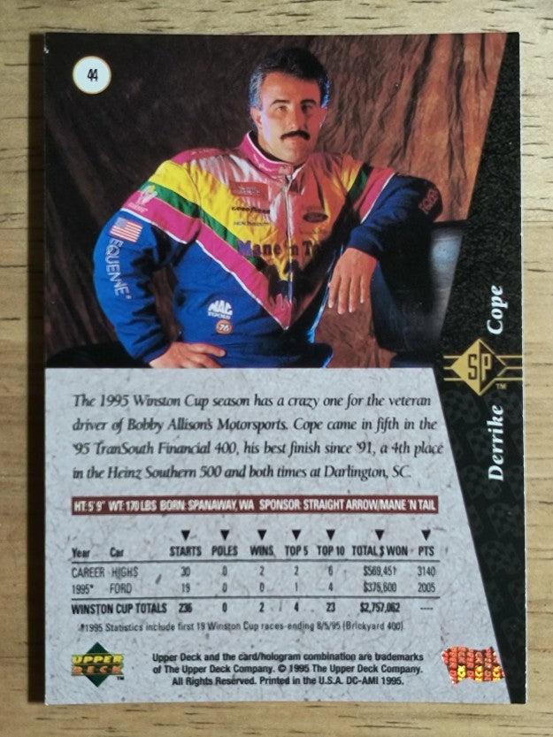 1995 SP #44 Derrike Cope