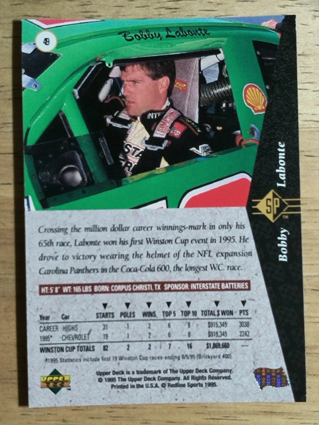 1995 SP #49 Bobby Labonte