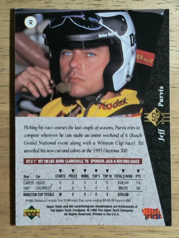 1995 SP #52 Jeff Purvis