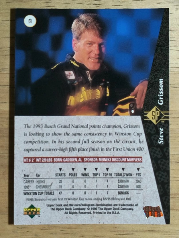 1995 SP #61 Steve Grissom