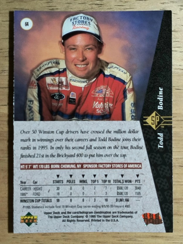 1995 SP #64 Todd Bodine