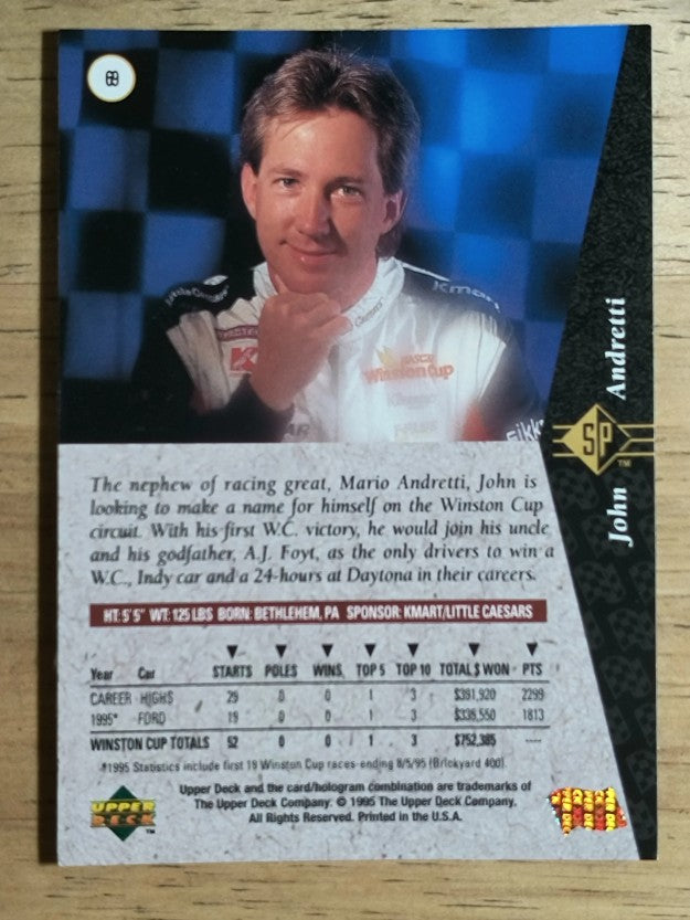 1995 SP #69 John Andretti