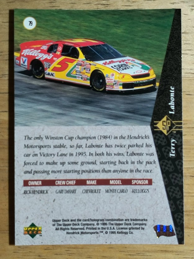 1995 SP #79 Terry Labonte's Car