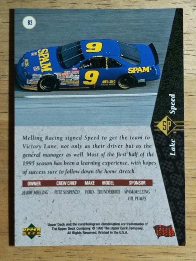 1995 SP #83 Lake Speed's Car