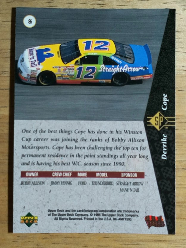 1995 SP #86 Derrike Cope's Car