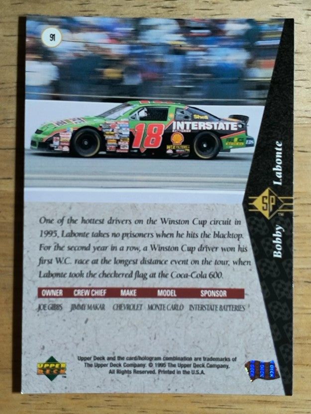 1995 SP #91 Bobby Labonte's Car