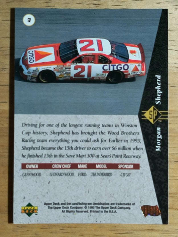 1995 SP #92 Morgan Shepherd's Car