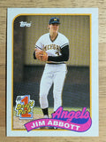 1989 Topps #573 Jim Abbott FDP RC