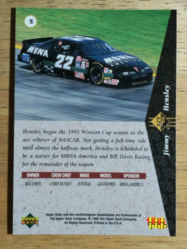 1995 SP #95 Jimmy Hensley's Car