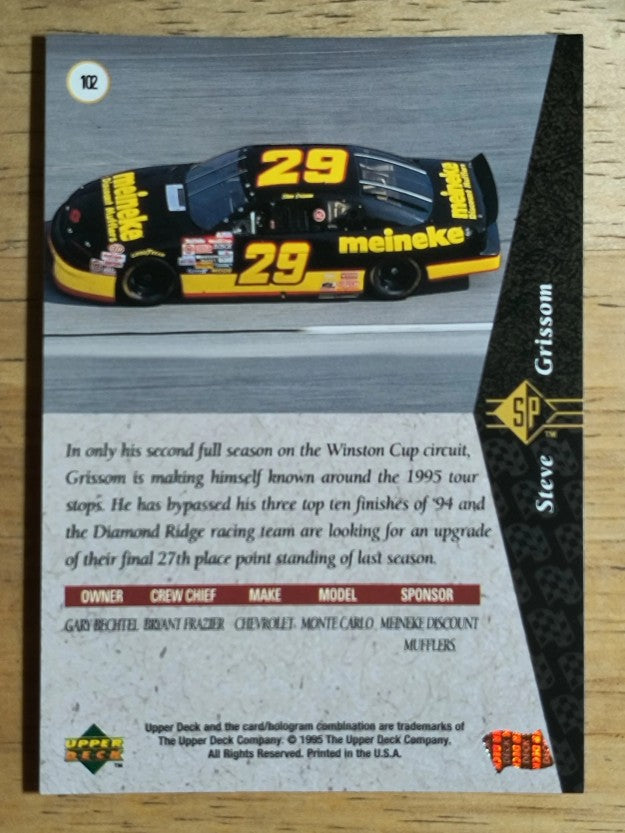 1995 SP #102 Steve Grissom's Car