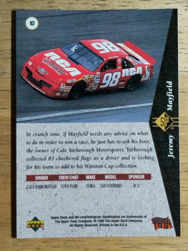 1995 SP #107 Jeremy Mayfield's Car