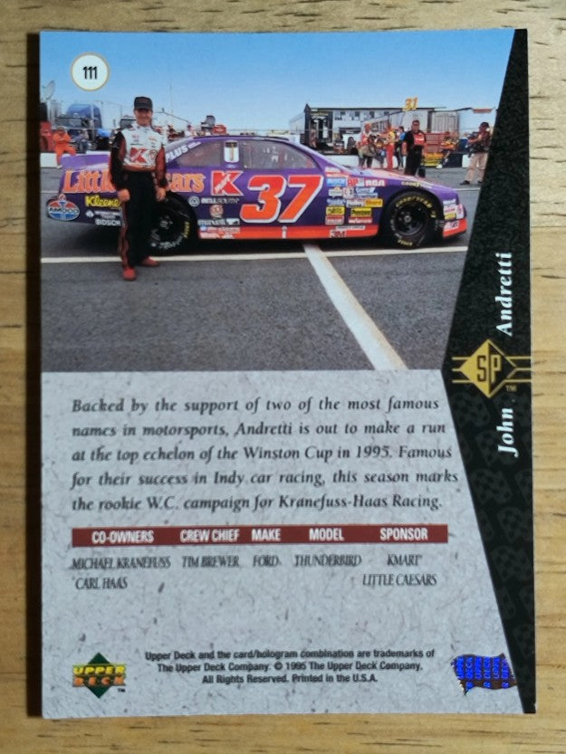 1995 SP #111 John Andretti's Car